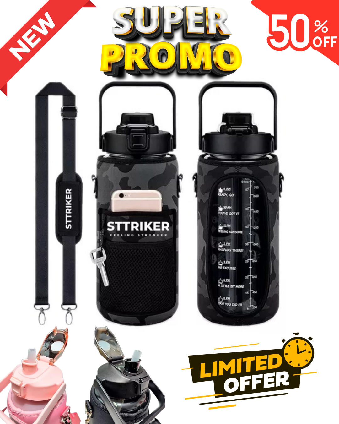 Bolso con Termo Sttriker - 2L Agua
