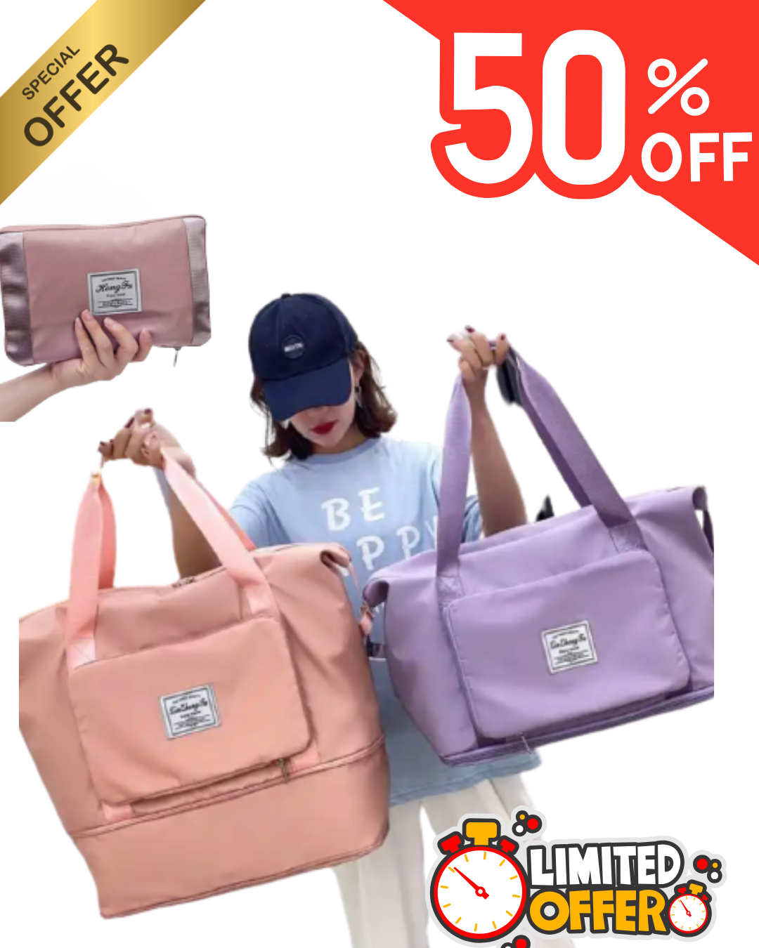 Bolso Expandible Grande Deportivo
