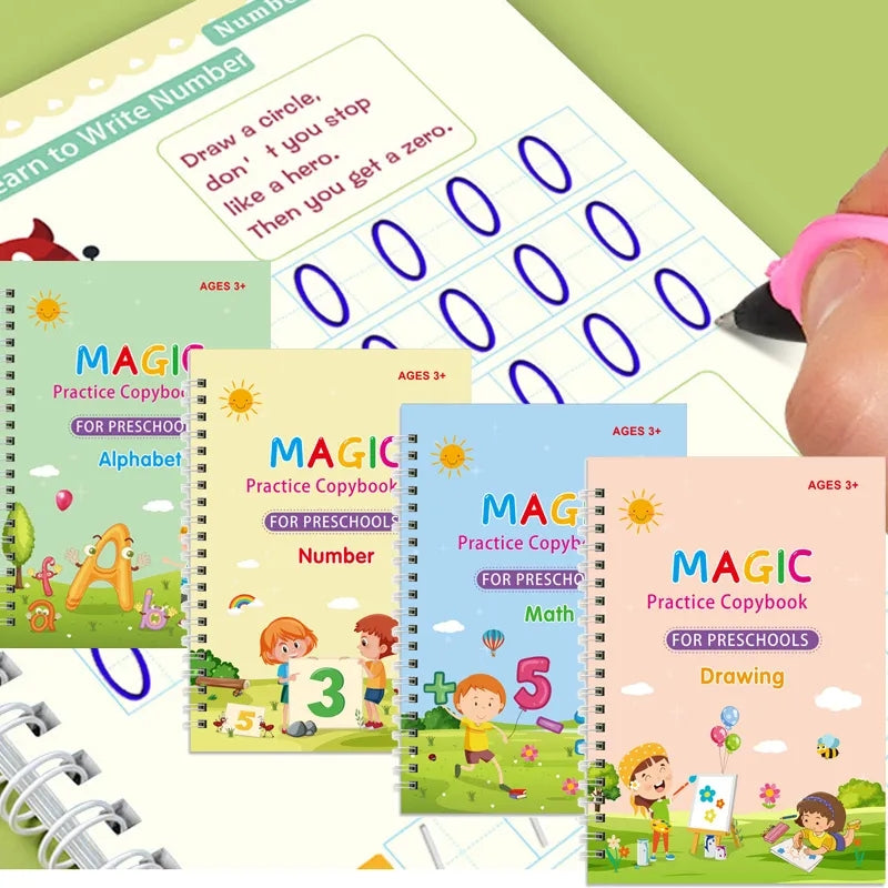 Cuadernos Mágicos Reutilizables X4