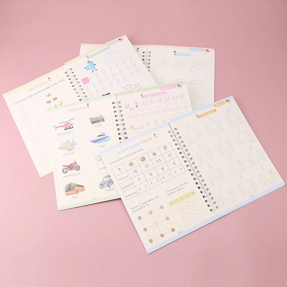 Cuadernos Mágicos Reutilizables X4
