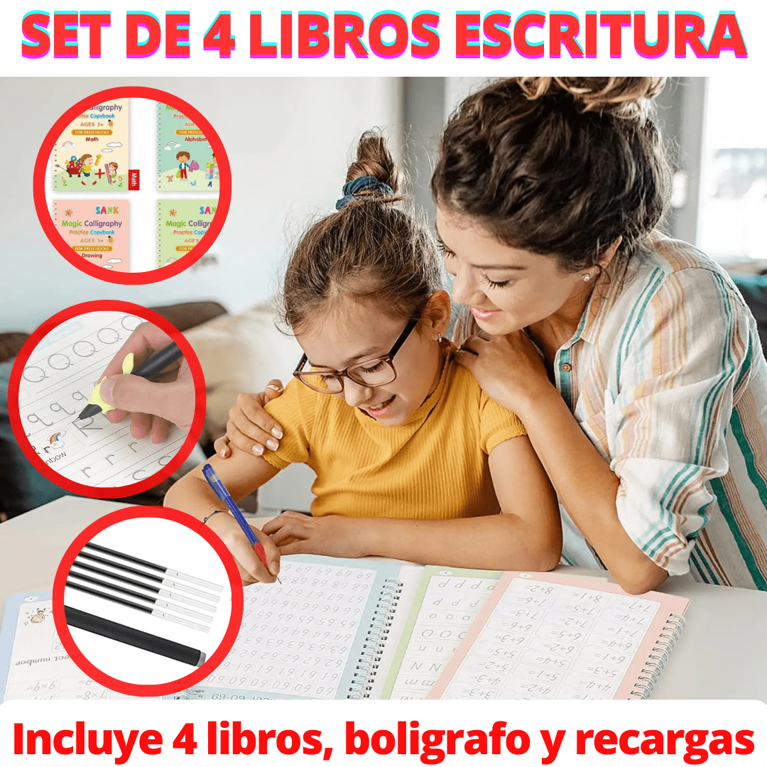 Cuadernos Mágicos Reutilizables X4
