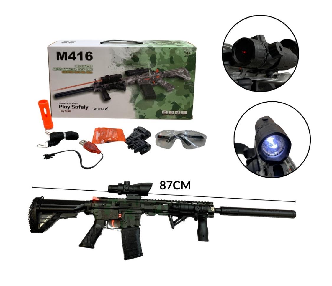 Rifle Hidrogel M416 + 5000 Bolas de Hidrogel