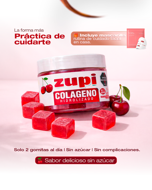 Colágeno Hidrolizado en Gomitas ZUPI | Piel, Cabello y Uñas Fuertes