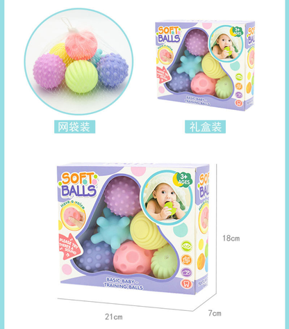 Pelotas Estimulacion Sensorial Bebes X 6