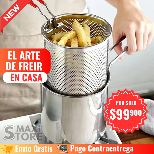 OLLA PARA FREIR EN ACERO INOXIDABLE - PRO✅