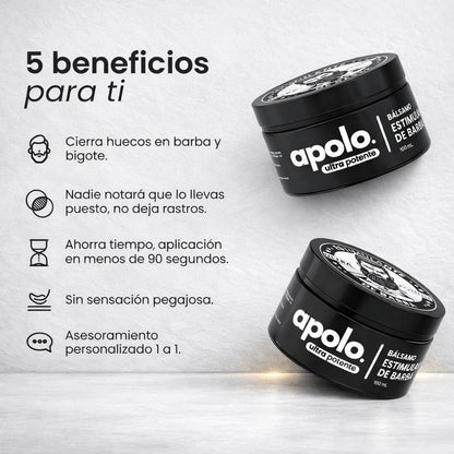 Balsamo para crecimiento de barba ultra potente con minoxidil 20% | 100 ml