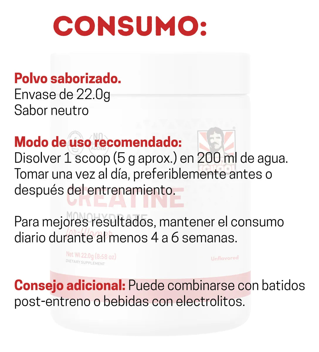 Creatina para Mujeres – Fórmula Especial para Aumentar Glúteos