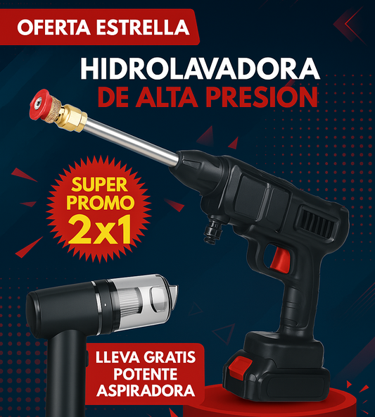 COMBO Hidrolavadora Inalámbrica 48v + Aspiradora Inalámbrica