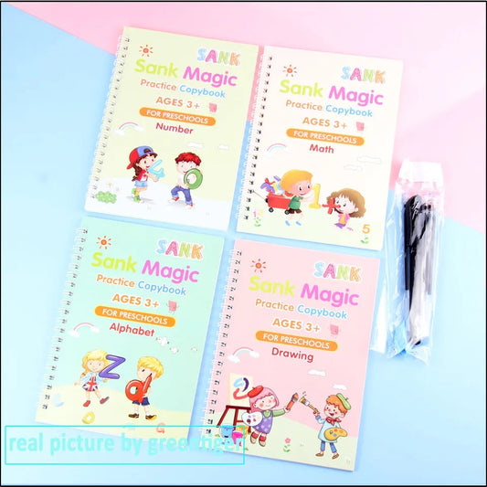 Cuadernos Mágicos Reutilizables X4