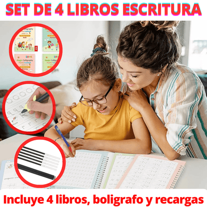 Cuadernos Mágicos Reutilizables X4