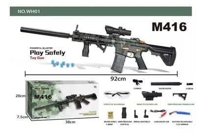 PISTOLA DE HIDROGEL M416 AUTOMATICA